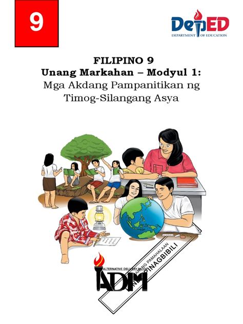 Araling Panlipunan <b>9</b> <b>UNANG</b> <b>MARKAHAN</b> <b>Modyul</b> <b>1</b>:. . Filipino unang markahan modyul 1 grade 9